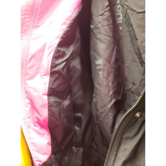 Vintage Tyrolia By Head Ladies Celtech Ski Suit Size 8 Black Pink Green Yellow N - Picture 16 of 16